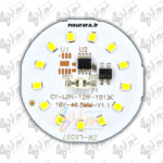 چیپ ال ای دی 12 وات 220 ولت برق مستقیم لامپی سفید مهتابی بدون خازن