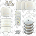 بدنه لامپ 30 وات چیپ MS سفید مهتابی پک 4 عددی