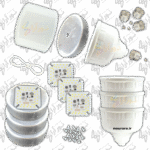 بدنه لامپ 40 وات چیپ ccc سفید مهتابی پک 4 عددی