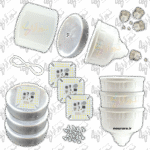 بدنه لامپ 50 وات چیپ ccc سفید مهتابی پک 4 عددی