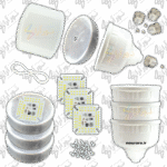 بدنه لامپ 60 وات چیپ ccc سفید مهتابی پک 4 عددی